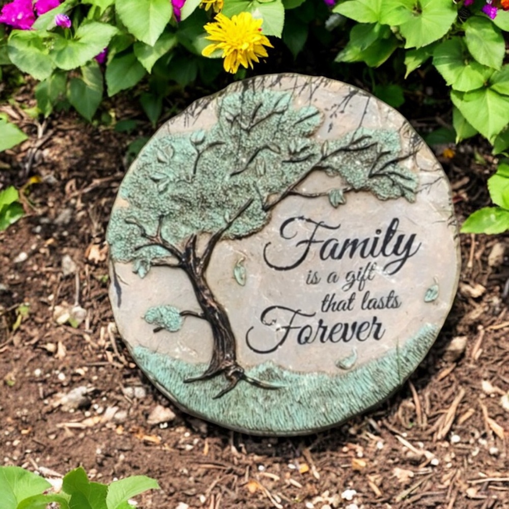 Carson Home Accents Garden Stone-Keynote Collection-“Family Is A Gift Forever” - Picture 2 of 16